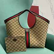 Gucci Giglio large tote bag brown size W60cm x H47cm x D16cm - 1