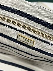 Prada Jardinière cotton canvas mini black handbag size 22x15x13cm - 4