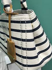 Prada Jardinière cotton canvas mini black handbag size 22x15x13cm - 2
