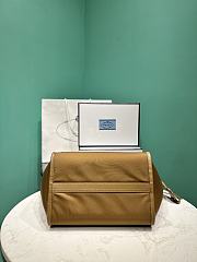 Prada Large Re-Nylon and leather tote bag brown size 23x28.5x15cm - 4