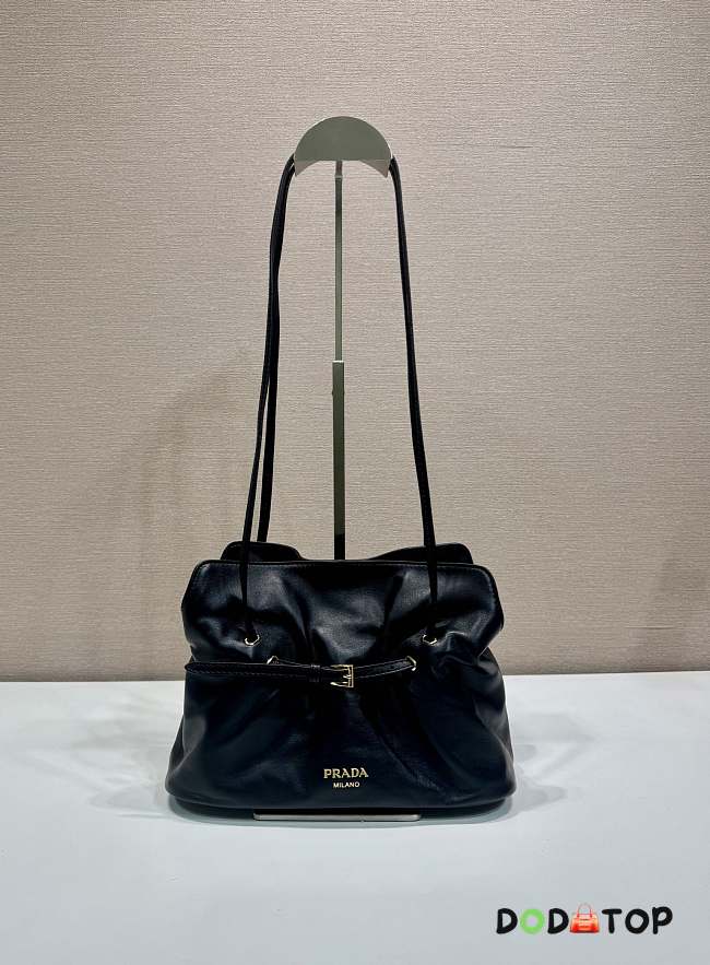 Prada Slouchy Lambskin Leather Shoulder Bag size 25x17.5x11.5cm - 1