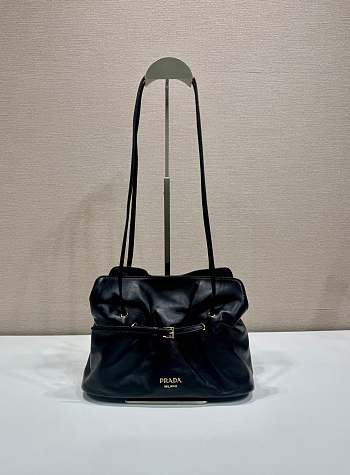 Prada Slouchy Lambskin Leather Shoulder Bag size 25x17.5x11.5cm