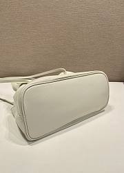 Prada Slouchy Lambskin Leather Shoulder white Bag size 25x17.5x11.5cm - 6