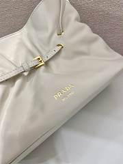 Prada Slouchy Lambskin Leather Shoulder white Bag size 25x17.5x11.5cm - 2