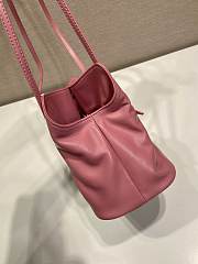 Prada Slouchy Lambskin Leather Shoulder pink Bag size 25x17.5x11.5cm - 3