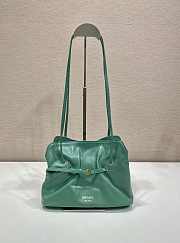 Prada Slouchy Lambskin Leather Shoulder green Bag size 25x17.5x11.5cm - 1