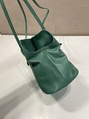 Prada Slouchy Lambskin Leather Shoulder green Bag size 25x17.5x11.5cm - 6