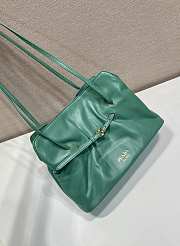 Prada Slouchy Lambskin Leather Shoulder green Bag size 25x17.5x11.5cm - 2