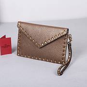 Valentino Garavani Rockstud Envelope Clutch Bag size 23x16x1cm - 4