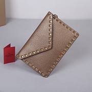 Valentino Garavani Rockstud Envelope Clutch Bag size 23x16x1cm - 2