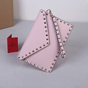 Valentino Garavani Rockstud Envelope Clutch Bag pink size 23x16x1cm - 3
