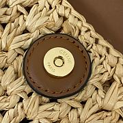 Celine CABAS TRIANGLE IN RAFFIA AND CALFSKIN bag size 45x23x6cm - 4
