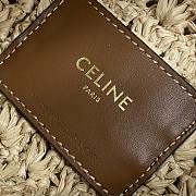 Celine CABAS TRIANGLE IN RAFFIA AND CALFSKIN bag size 45x23x6cm - 2