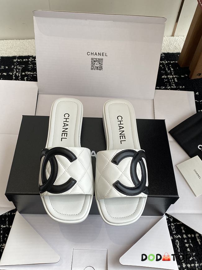 Chanel sandlas white&black - 02 - 1