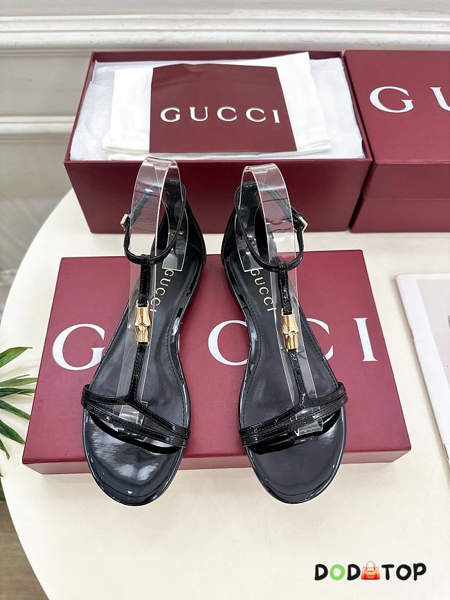 Gucci Women's sandal with bamboo black - 1