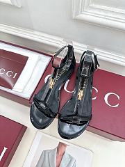 Gucci Women's sandal with bamboo black - 4