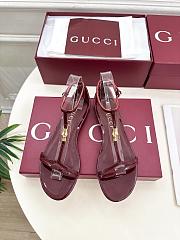 Gucci Women's sandal with bamboo red - 1