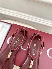 Gucci Women's sandal with bamboo red - 5