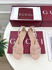 Gucci Women's sandal with bamboo beige - 1
