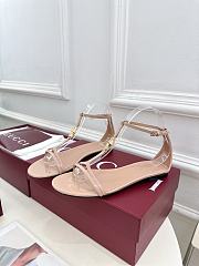 Gucci Women's sandal with bamboo beige - 3