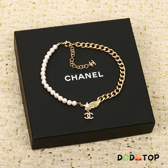 Chanel necklace gold -22 - 1