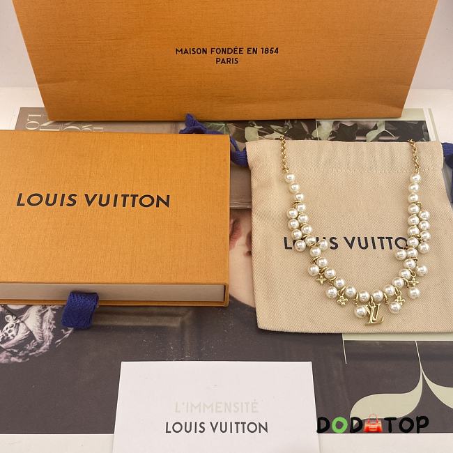 LV necklace gold and pearls - 04 - 1