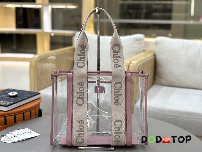 Chloe Woody pink bag size 37x26x12cm - 1