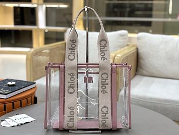 Chloe Woody pink bag size 37x26x12cm