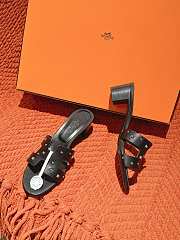 Hermes Oasis sandal black women - 5