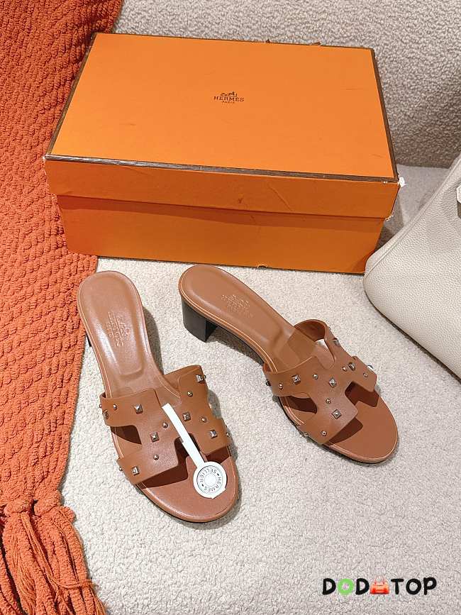 Hermes Oasis sandal brown women - 1