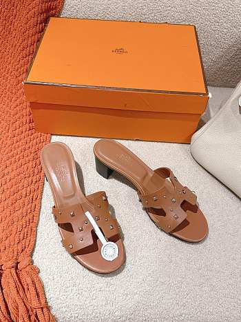 Hermes Oasis sandal brown women