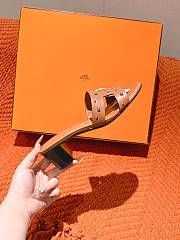Hermes Oasis sandal brown women - 4