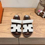 Hermes Chypre sandal white - 6