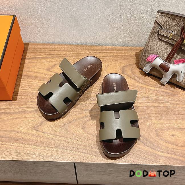 Hermes Chypre sandal green - 1