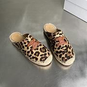 Celine Mule Leopard Printed Hairy Calfskin  - 1