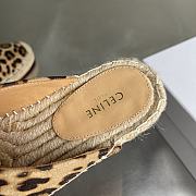 Celine Mule Leopard Printed Hairy Calfskin  - 3