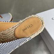 Celine Mule Leopard Printed Hairy Calfskin blue - 6