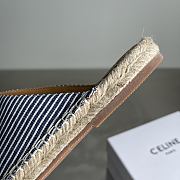 Celine Mule Leopard Printed Hairy Calfskin blue - 3