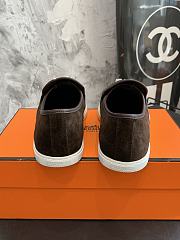 Hermes Suede loafers game kelly dark brown - Men  - 6