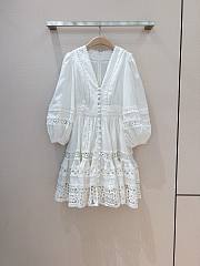 Zimmermann maxi dress white  - 6