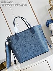 Louis Vuitton M13758 Neverful Denim Blue bag size 31 x 28 x 14cm  - 1