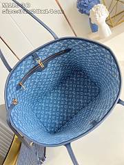 Louis Vuitton M13758 Neverful Denim Blue bag size 31 x 28 x 14cm  - 6