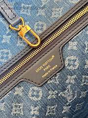 Louis Vuitton M13758 Neverful Denim Blue bag size 31 x 28 x 14cm  - 5