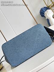 Louis Vuitton M13758 Neverful Denim Blue bag size 31 x 28 x 14cm  - 2