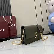 Gucci clutch bag green size 20x13x6cm - 6