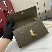 Gucci clutch bag green size 20x13x6cm - 5