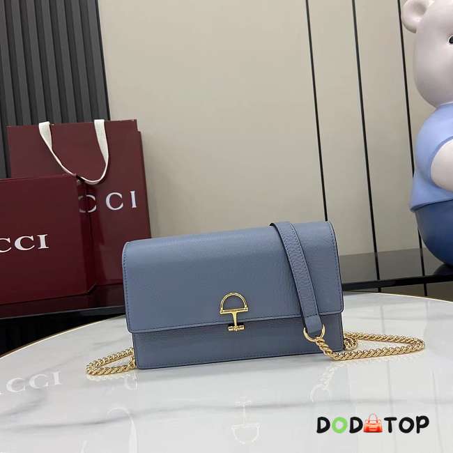 Gucci clutch bag blue size 20x13x6cm - 1