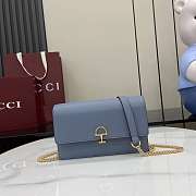 Gucci clutch bag blue size 20x13x6cm - 1
