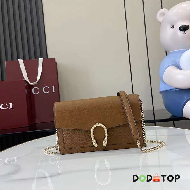 Gucci Dionysus wallet on chain brown size 20x11.5x2.5cm  - 1