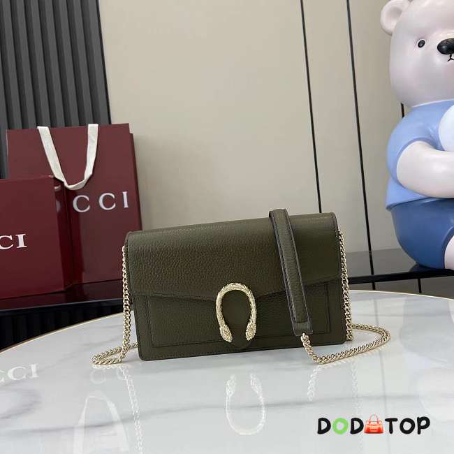 Gucci Dionysus wallet on chain green size 20x11.5x2.5cm - 1